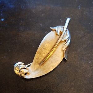 Gold Leaf Brooch